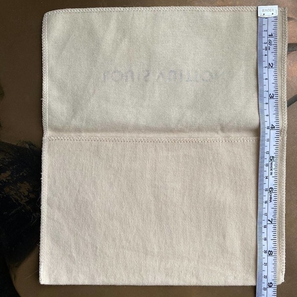 LOUIS VUITTON Authentic Logo Signature Wallet Clutch Purse Dust Sleeper Bag 8" - Picture 4 of 5